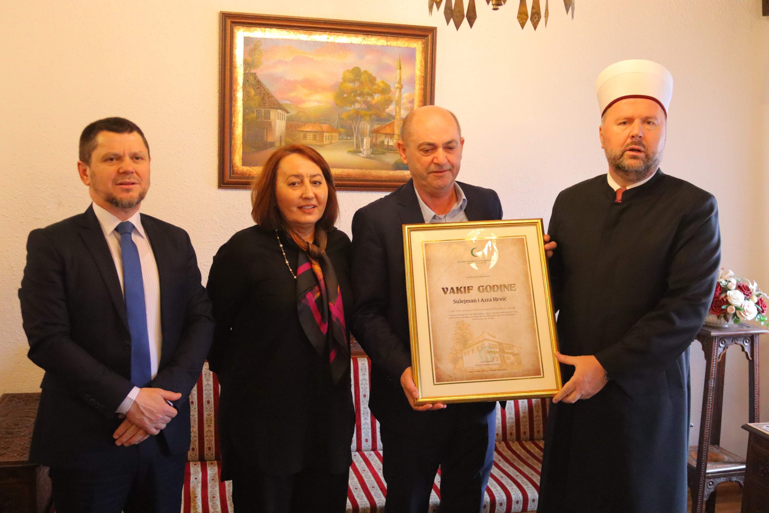 Sulejman i Azra Hrvić iz Tešnja - kupili zemljište na kojem je sagrađena imamska kuća